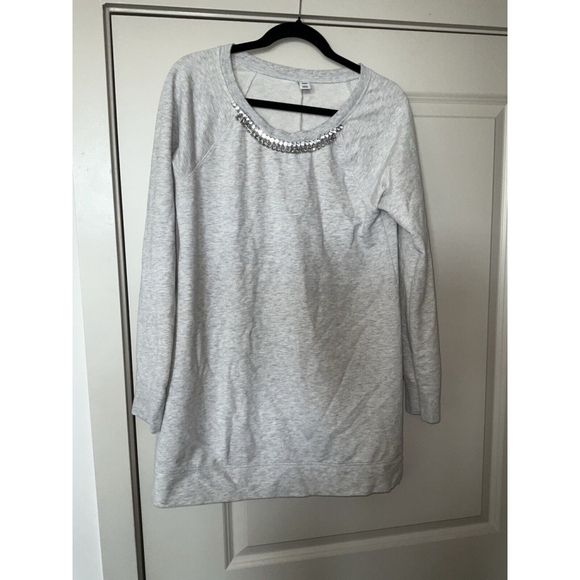 OLD NAVY Shirt/Top/Tunic Sweatshirt With Gemstones CLASSIC Maternity SZ M - Picture 1 of 9